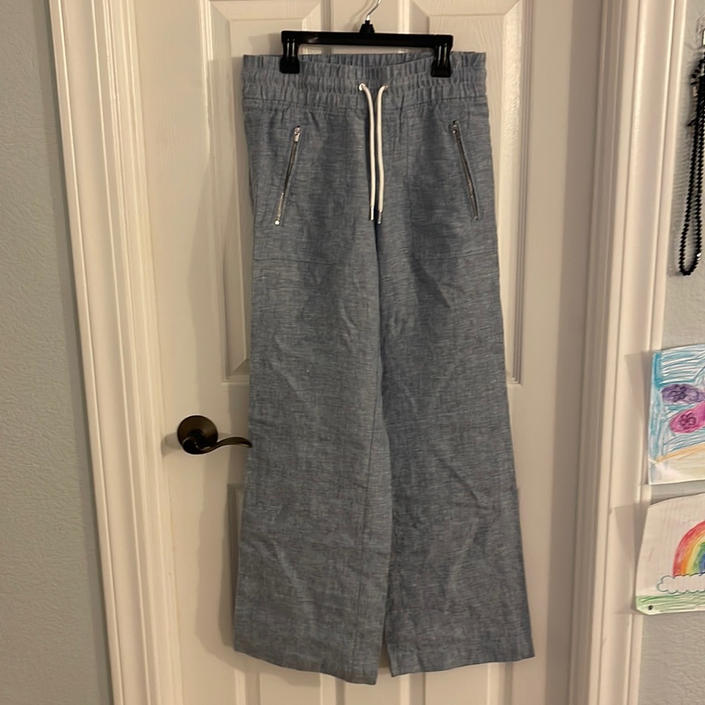 Athleta Cano Linen Wide Leg Pant 00